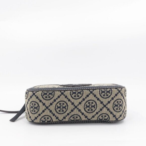 Tory Burch Mini T Monogram Crossbody Bag Navy Blue OS - Picture 5 of 14